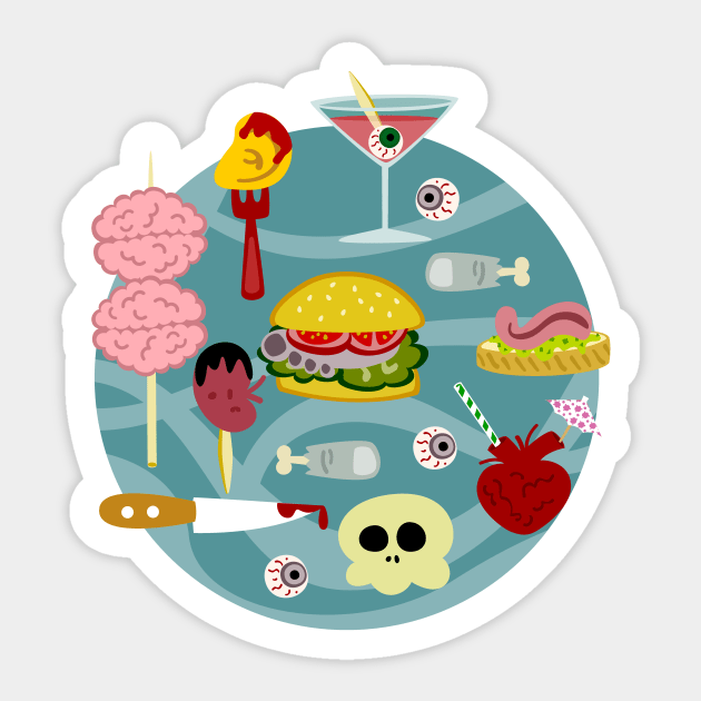 Zombie Brunch Sticker by soniapascual